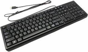 HP Standard USB Keyboard Black Norwegian
